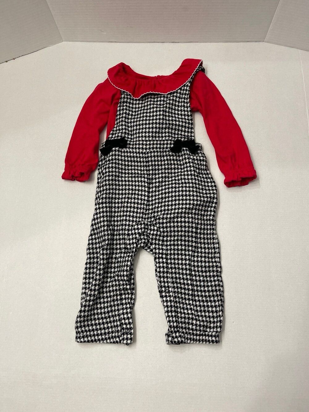 Wonder Nation Baby Girl 2 Piece Jumpsuit Size 12 M New Without Tags